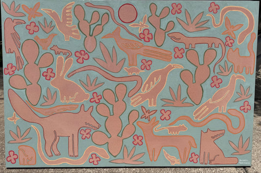 Coyotes Under the Summer Sun
